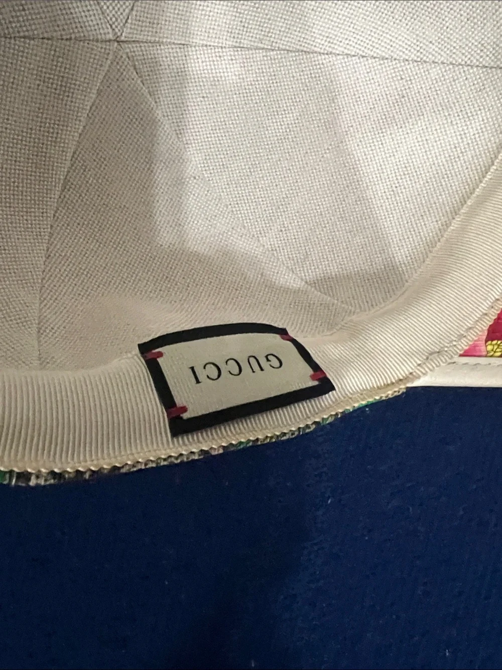 Gucci Multicolor Floral GG Canvas Baseball Cap with Cream Trim